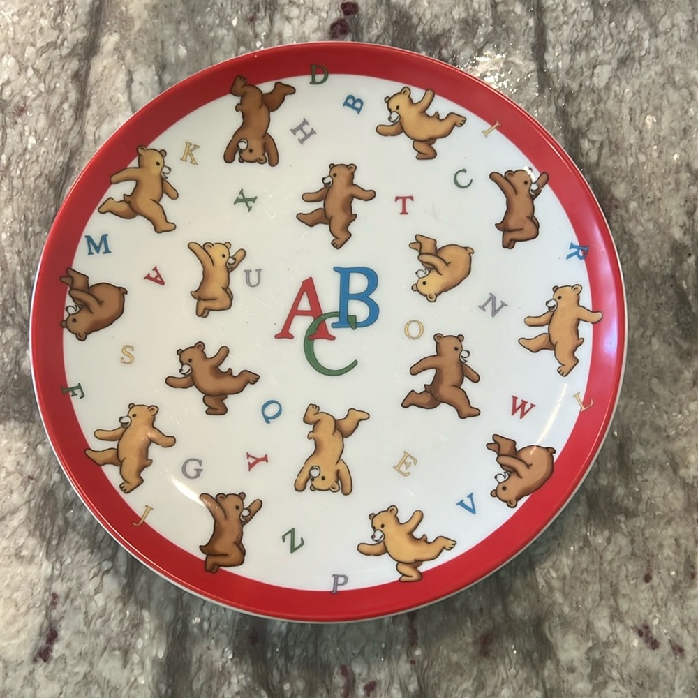 Unused Tiffany & co alphabet bears 2006 plate